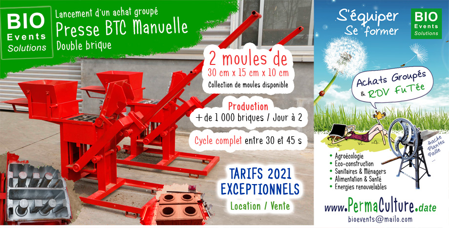 Presse brique comprime BTC